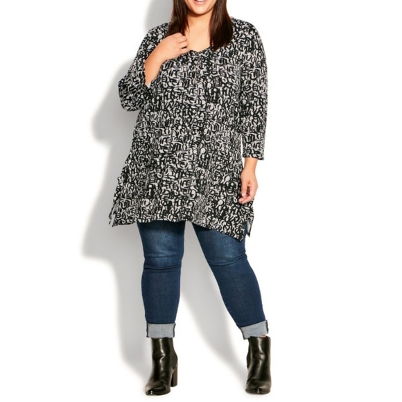 ARNA York Valerie Print Go Crazy Tunic Top (R04.5) - Picture 5 of 9